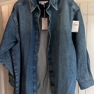 Good American Women’s Denim Oversized Shirt
